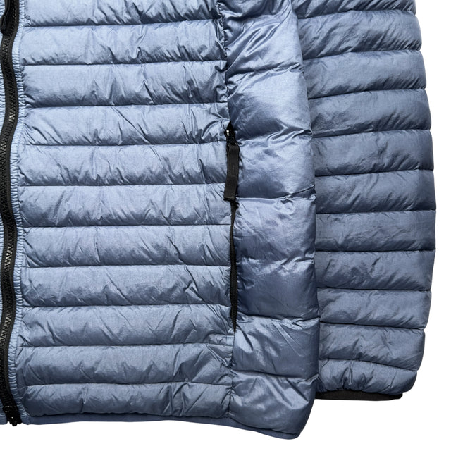 A/W 22 Stone Island Loom Woven Chambers R-Nylon Down TC Puffer Jacket - Avio Blue