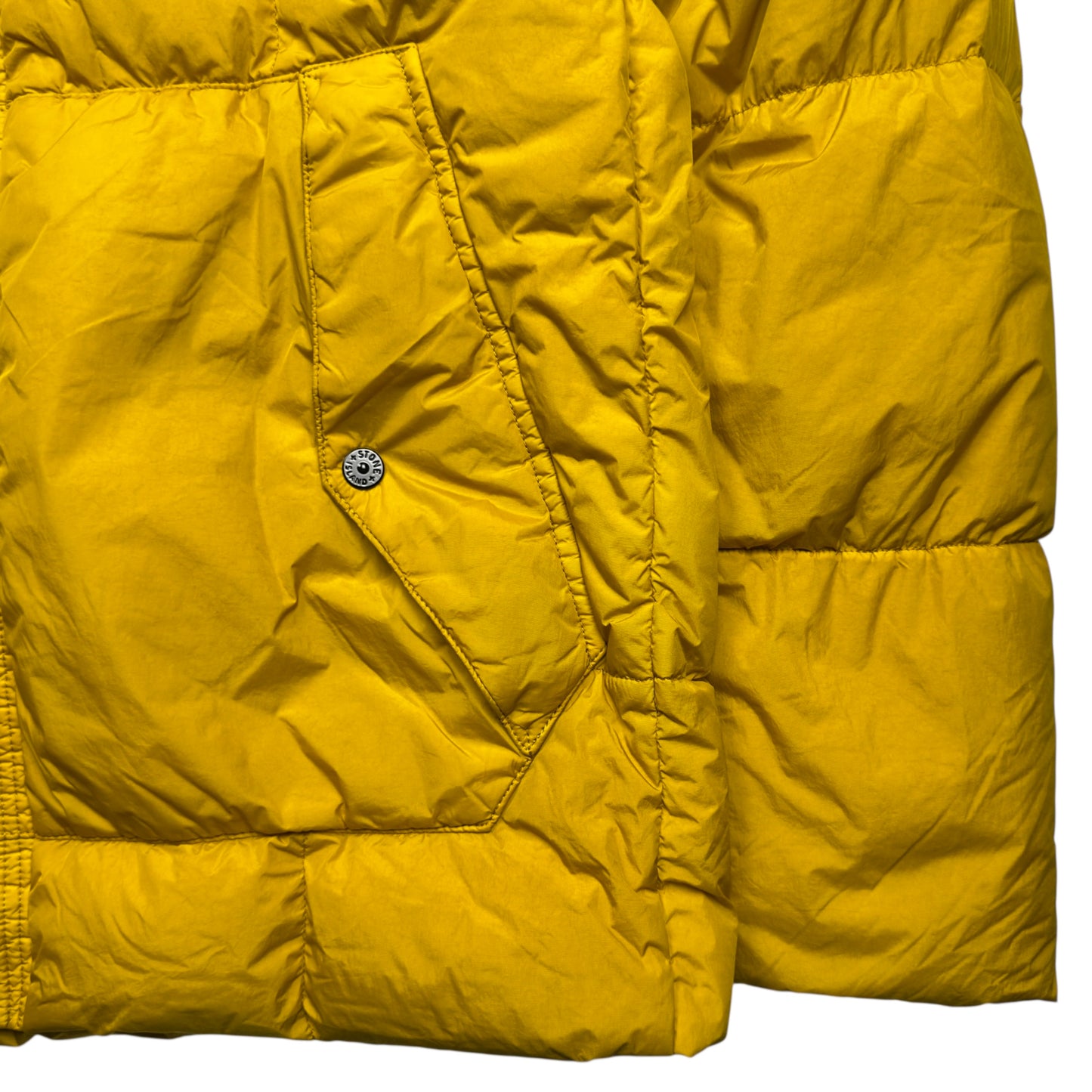 A/W 18 Stone Island Crinkle Reps NY Down Puffer Jacket - Yellow