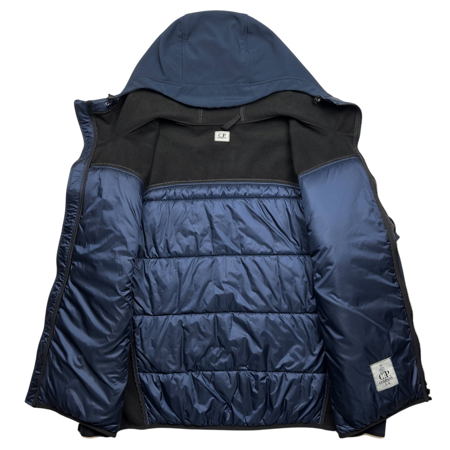 C.P. Company Soft Shell Padded Jacket - Navy