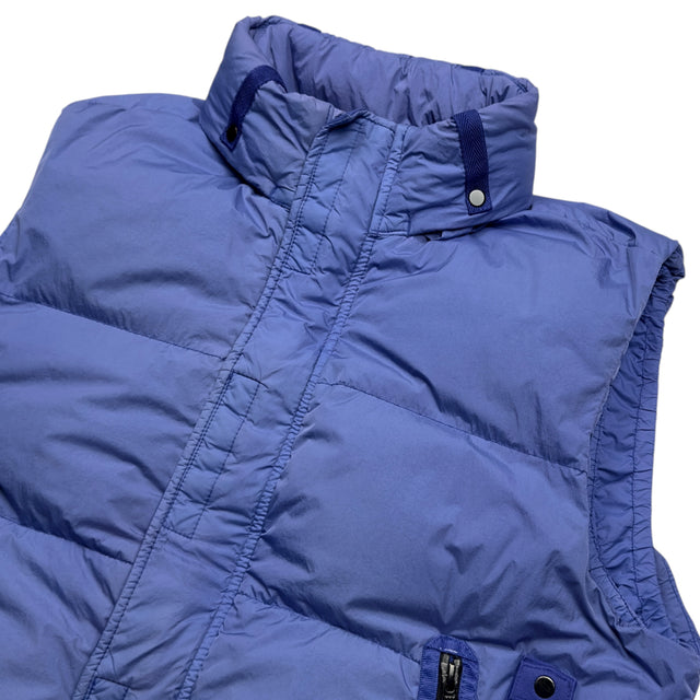 A/W 21 Stone Island Crinkle Reps R NY Down Gilet - Blue