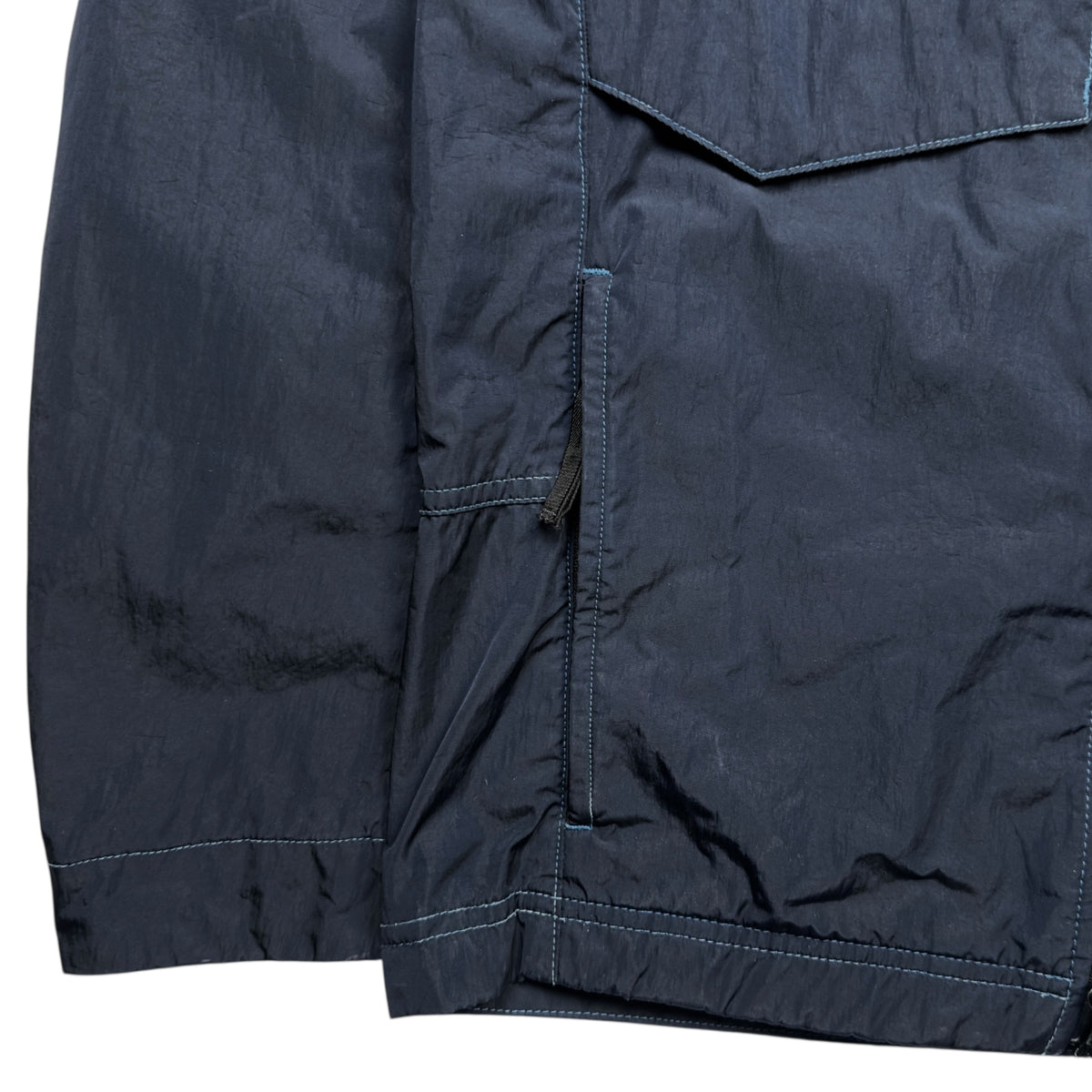 A/W 17 Stone Island Nylon Metal Flock Jacket - Navy