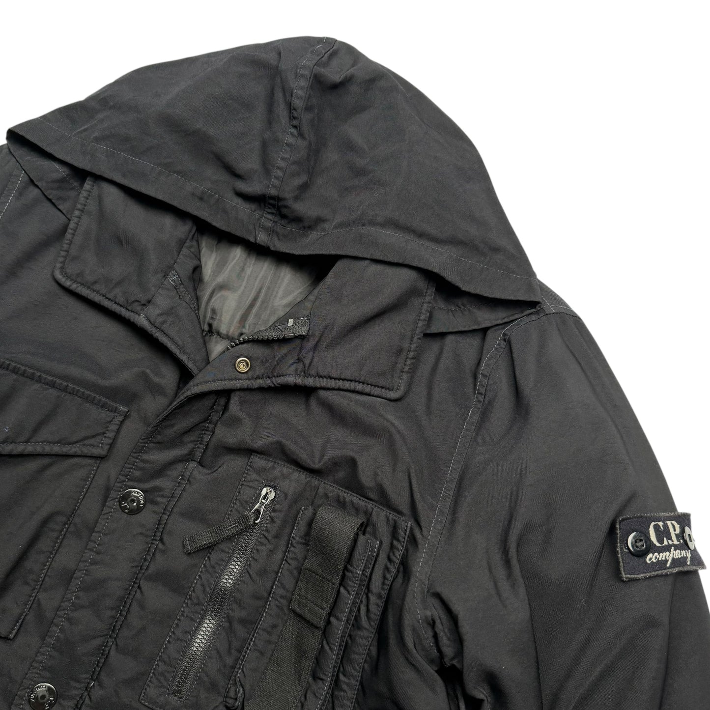 90's C.P. Company Badged Field Jacket - Black