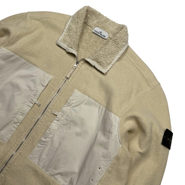 A/W 23 Stone Island Plated Terry Fleece Track Jacket