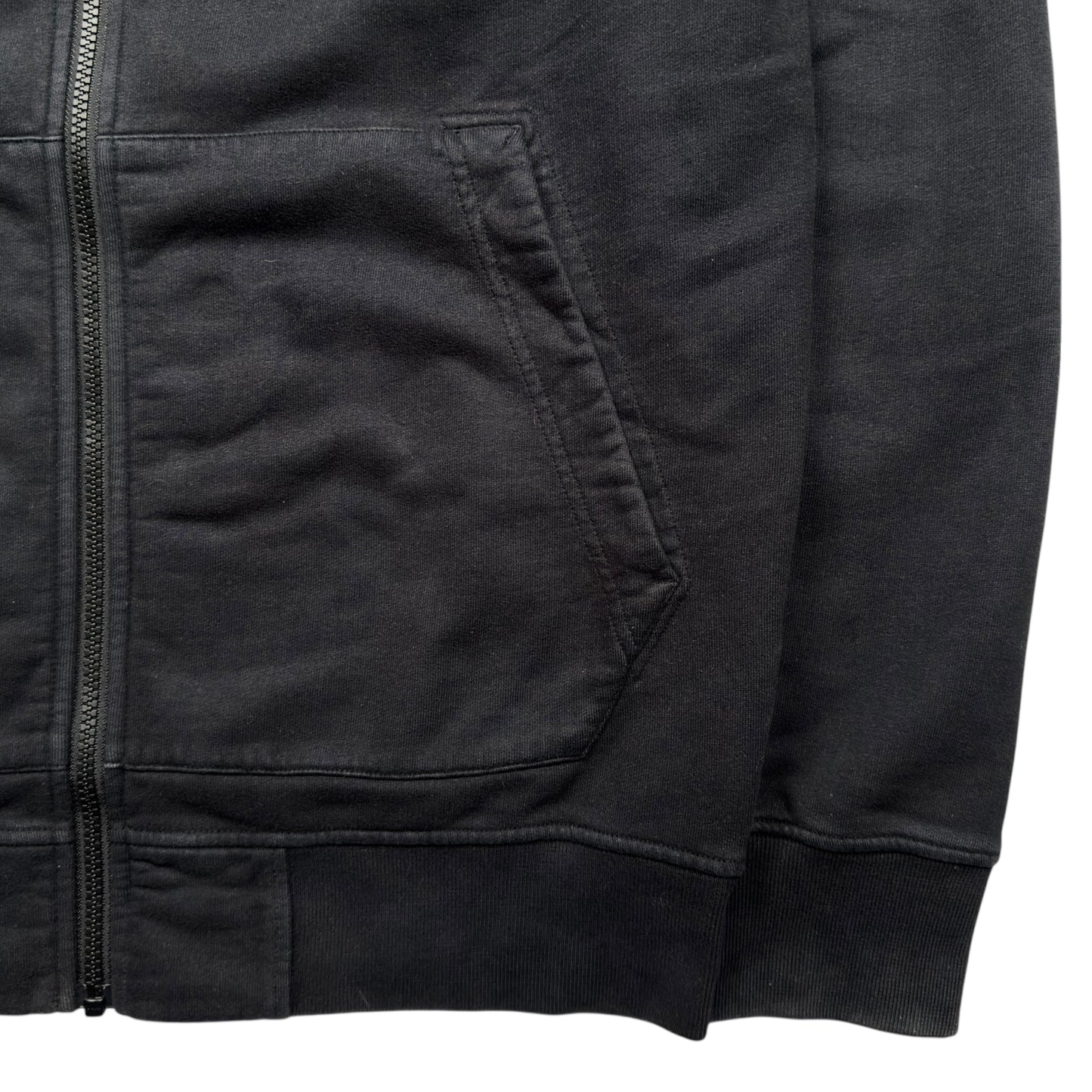 A/W 22 Stone Island Full Zip Hoodie - Black