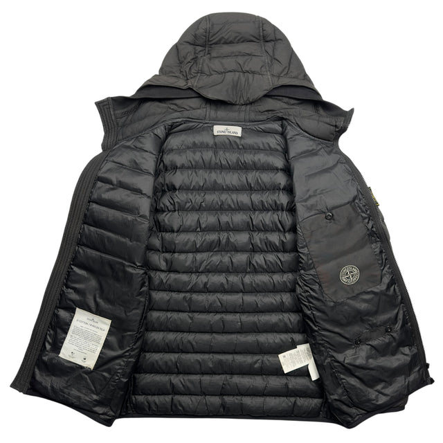A/W 21 Stone Island O-Cotton / R-Nylon Tela Down Puffer Jacket - Black