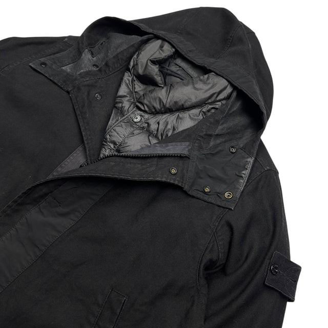 A/W 19 Stone Island Mil Spec Diagonal Wool Ghost Down Jacket