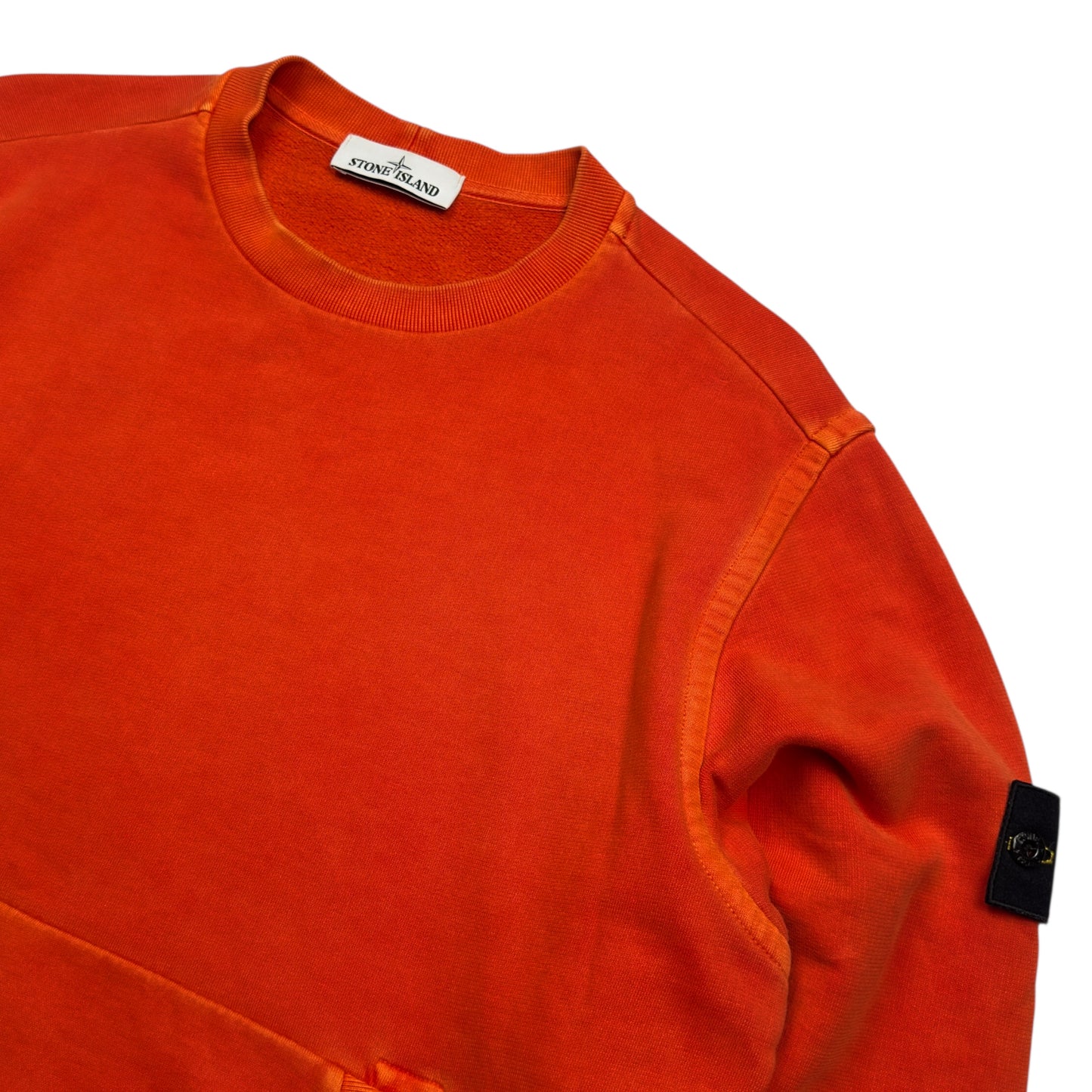 A/W 15 Stone Island Pigment Treated Kangaroo Pocket Sweater