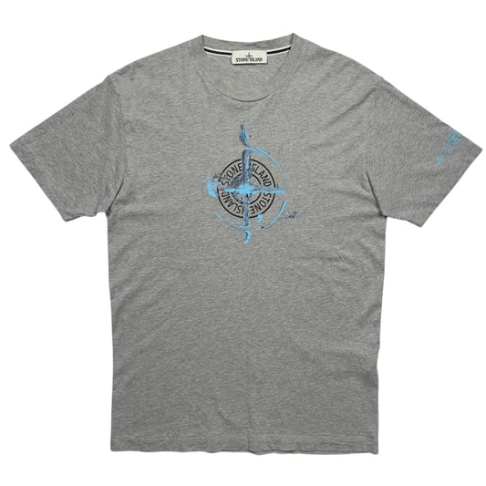 S/S 21 Stone Island Marble One Print T-Shirt - Grey