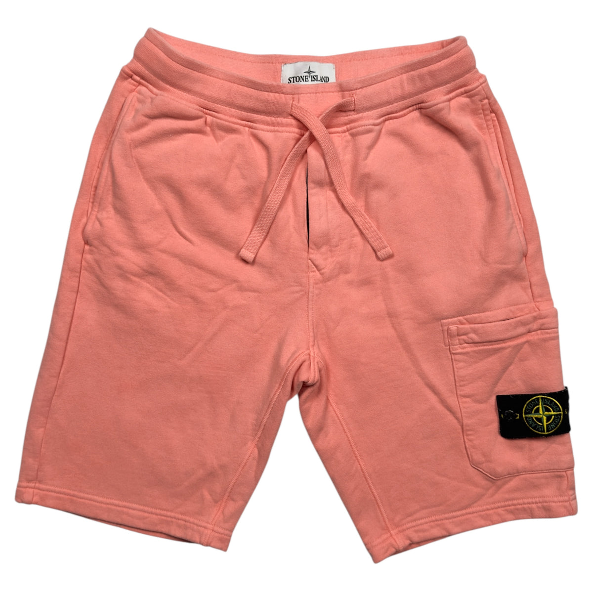 A/W 22 Stone Island Cotton Jersey Cargo Shorts - Pink