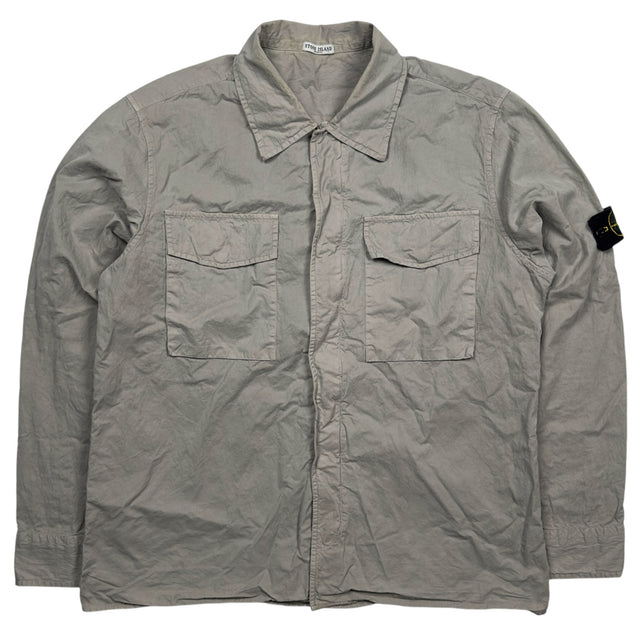 A/W 08 Stone Island Cotton Nylon Blend Overshirt - Grey