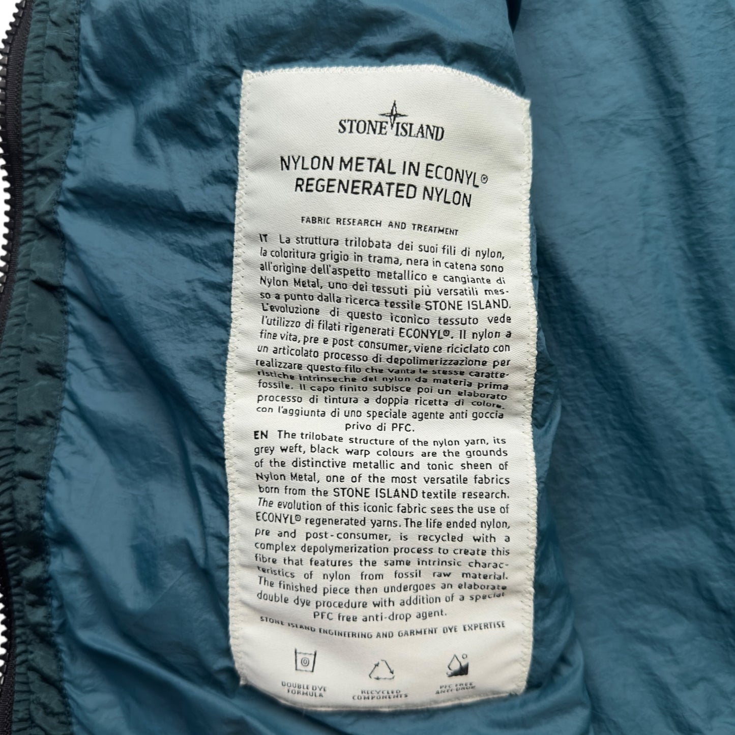 S/S 23 Stone Island Nylon Metal Watro ECONYL Vest - Dark Green