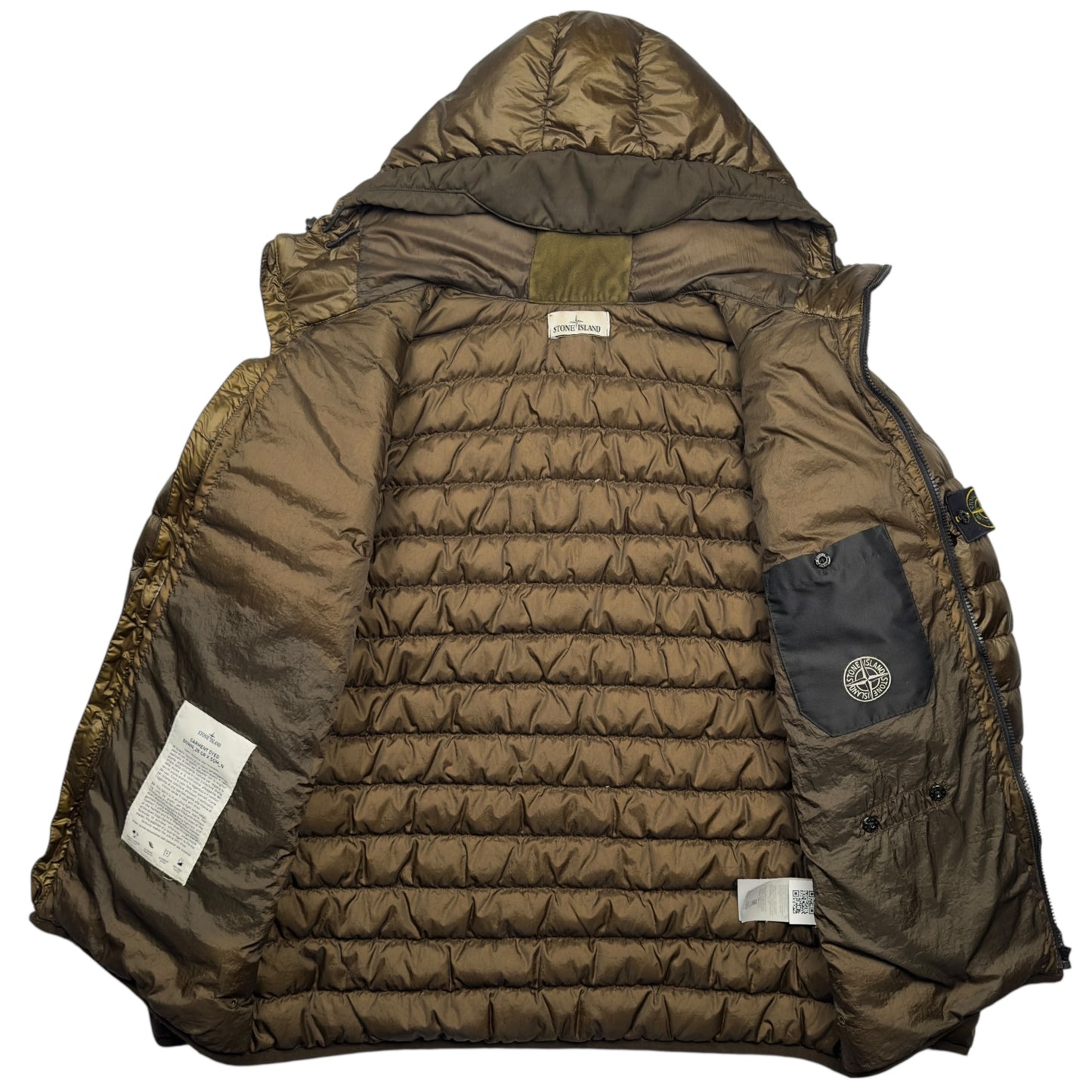 A/W 15 Stone Island Down_26 GR X SQM_N Down Puffer Jacket - Brown