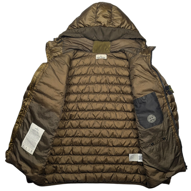 A/W 15 Stone Island Down_26 GR X SQM_N Down Puffer Jacket - Brown