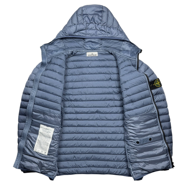 A/W 22 Stone Island Loom Woven Chambers R-Nylon Down TC Puffer Jacket - Avio Blue