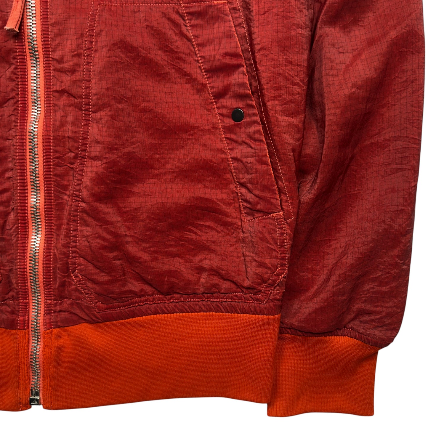 S/S 10 Stone Island Screen Carbon Silk Bomber Jacket