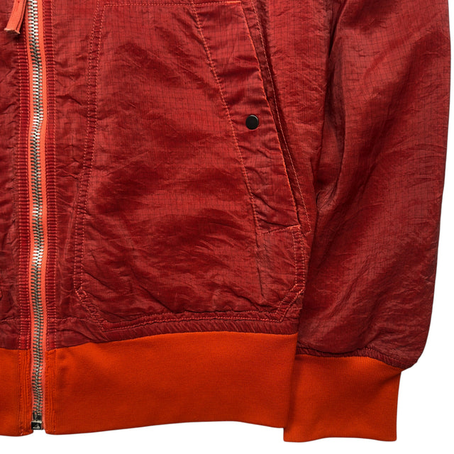 S/S 10 Stone Island Screen Carbon Silk Bomber Jacket