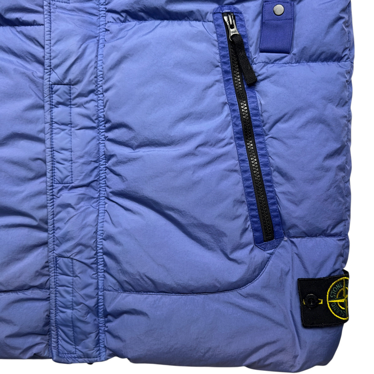 A/W 21 Stone Island Crinkle Reps R NY Down Gilet - Blue