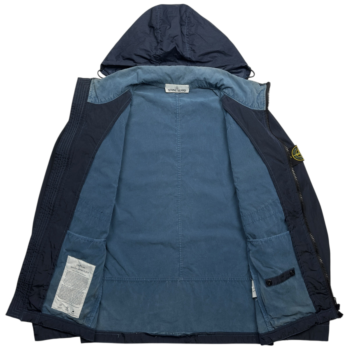 A/W 17 Stone Island Nylon Metal Flock Jacket - Navy