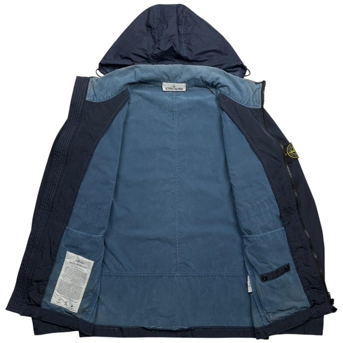 A/W 17 Stone Island Nylon Metal Flock Jacket - Navy