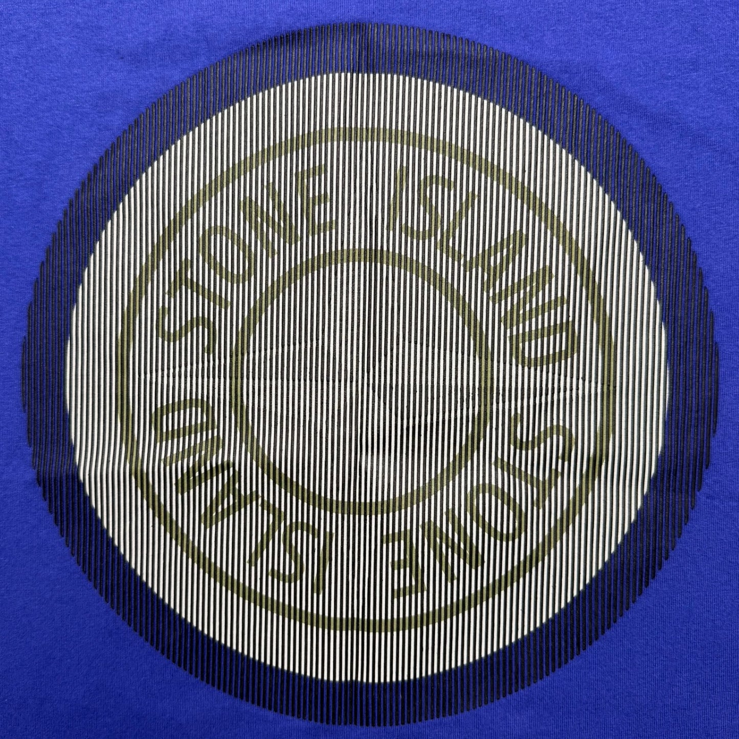 A/W 21 Stone Island 'Lenticular Two' Rubber 3D Logo T-Shirt - Blue