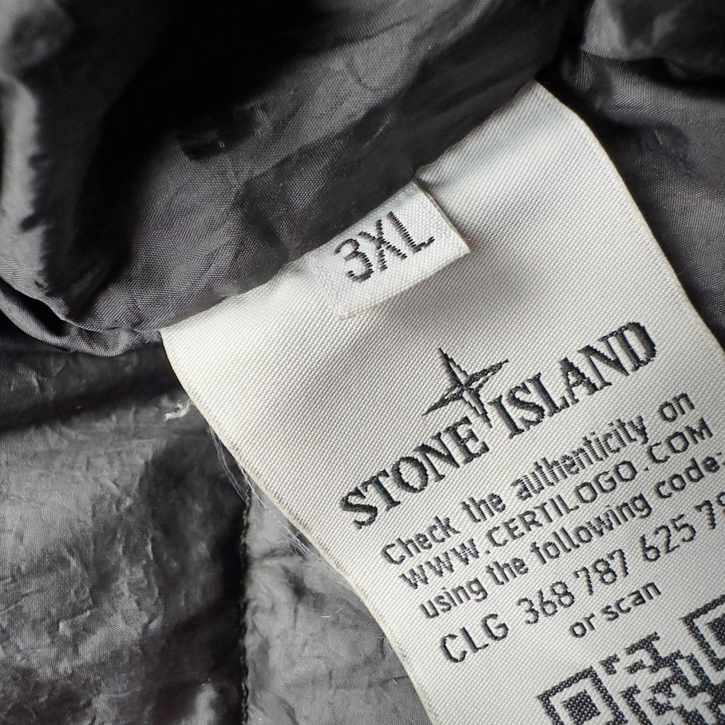 A/W 15 Stone Island Crinkle Reps NY Down Puffer Jacket - Black