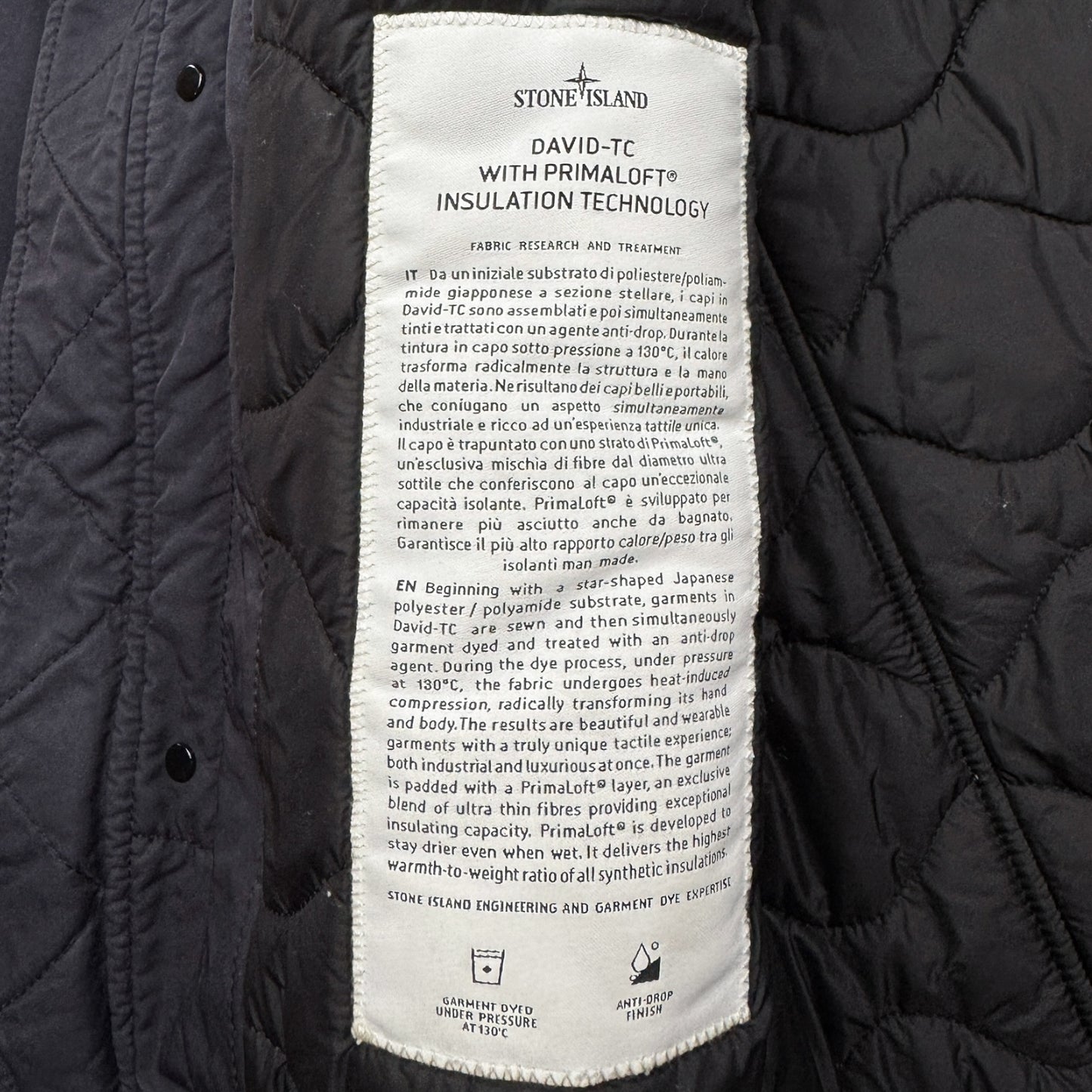 A/W 21 Stone Island David TC with Primaloft Long Coat