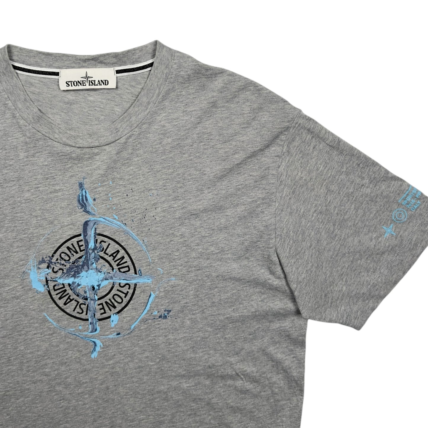 S/S 21 Stone Island Marble One Print T-Shirt - Grey