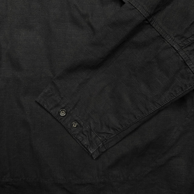 A/W 20 Stone Island Quarter Zip Ripstop Smock - Black