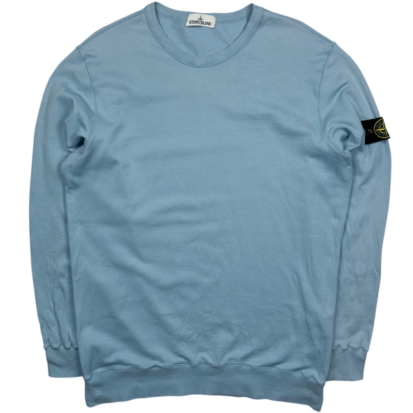 S/S 17 Stone Island Lightweight Cotton Sweater - Baby Blue