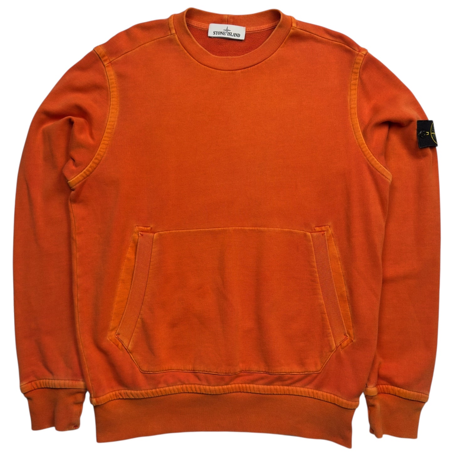 A/W 15 Stone Island Pigment Treated Kangaroo Pocket Sweater