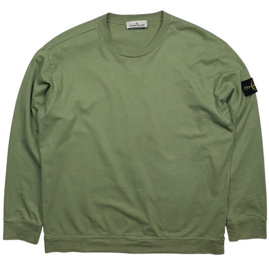 Stone Island Lightweight Cotton Sweater - Sage Green