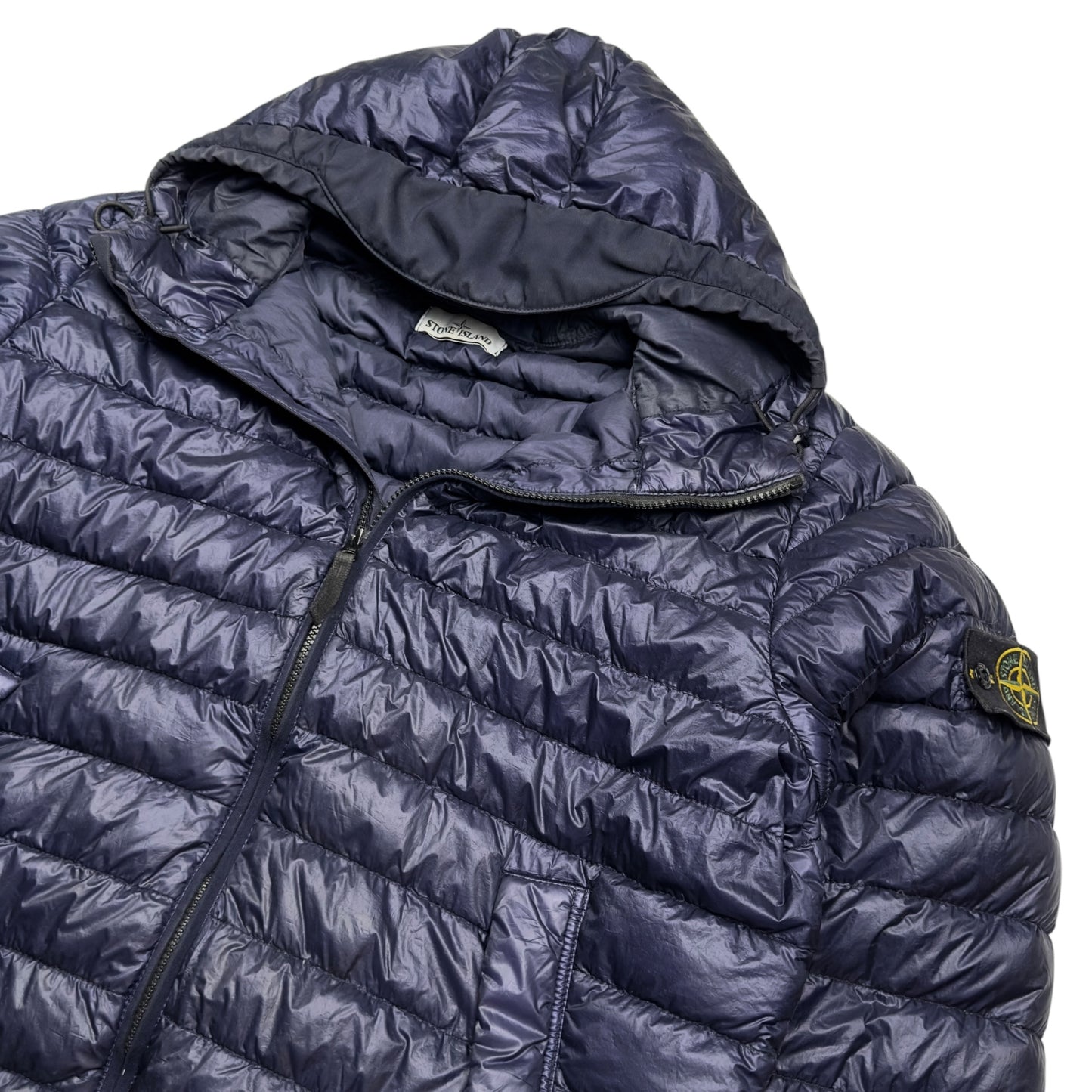 A/W 15 Stone Island Down_26 GR X SQM_N Down Puffer Jacket - Navy