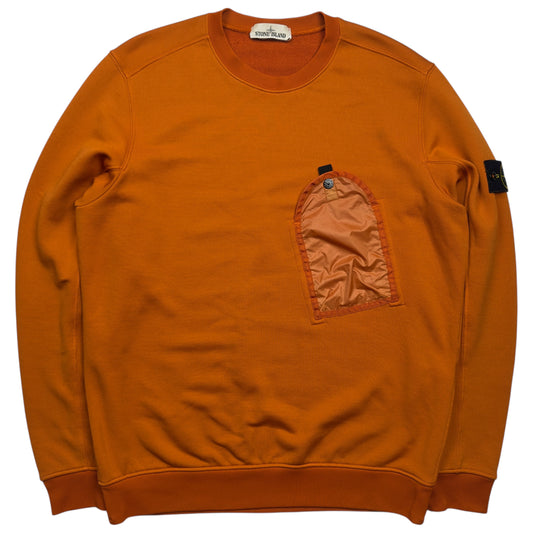 A/W 19 Stone Island Lamy Flock NYCO Crewneck Sweater