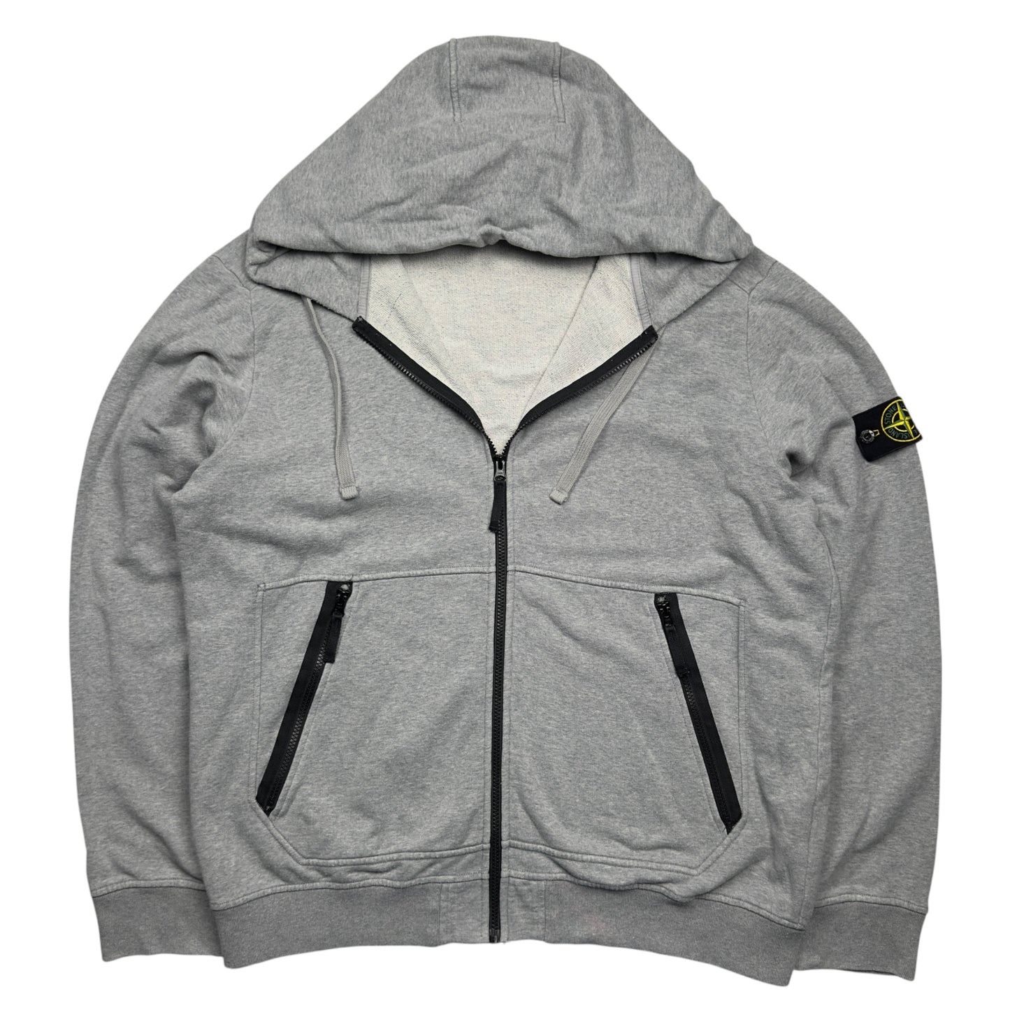 S/S 17 Stone Island Full Zip Hoodie - Grey