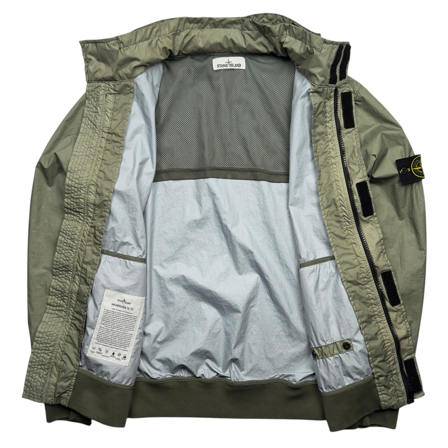 S/S 19 Stone Island Membrana 3L TC Jacket - Sage Green