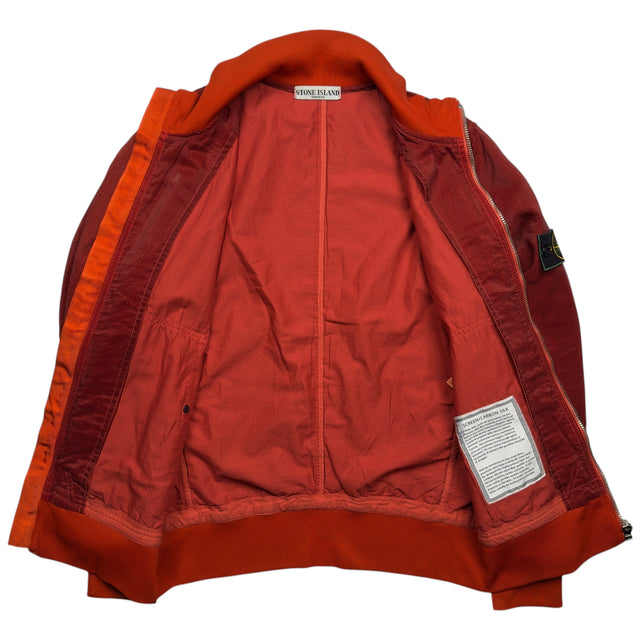 S/S 10 Stone Island Screen Carbon Silk Bomber Jacket