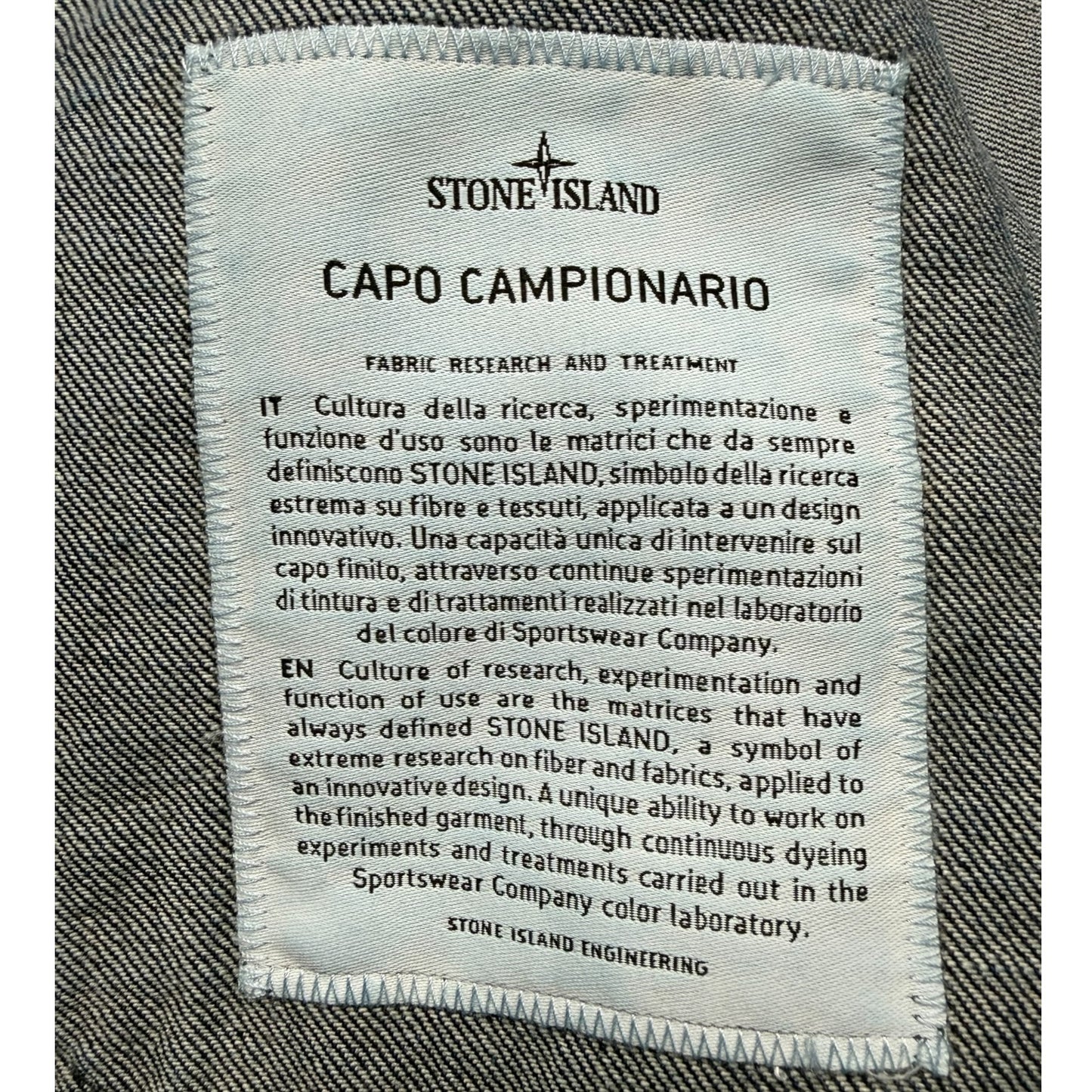 A/W 25 Stone Island Denim Research Coach Jacket