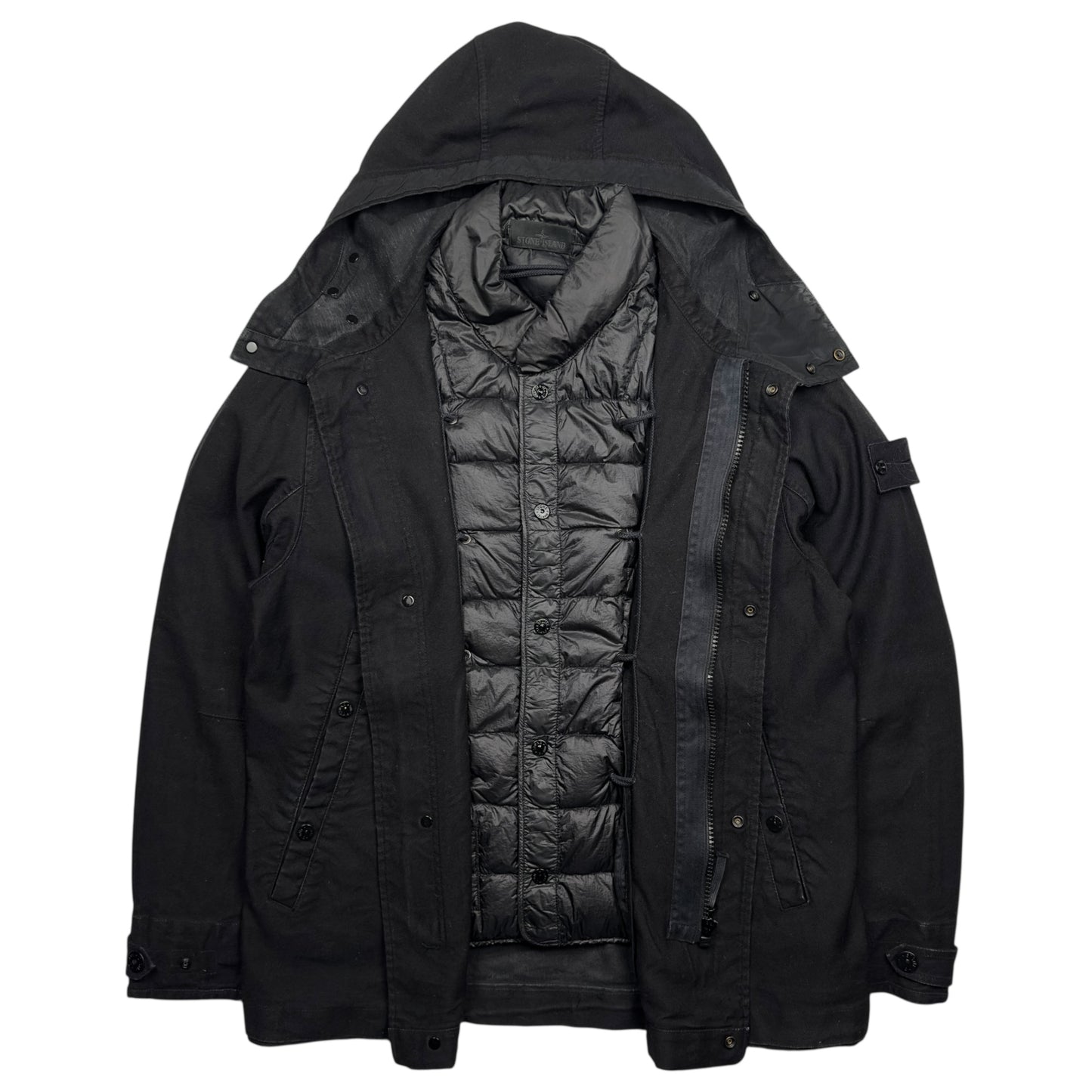 A/W 19 Stone Island Mil Spec Diagonal Wool Ghost Down Jacket