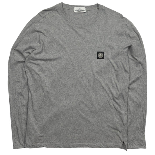A/W 16 Stone Island Long Sleeve Patch T-Shirt - Grey