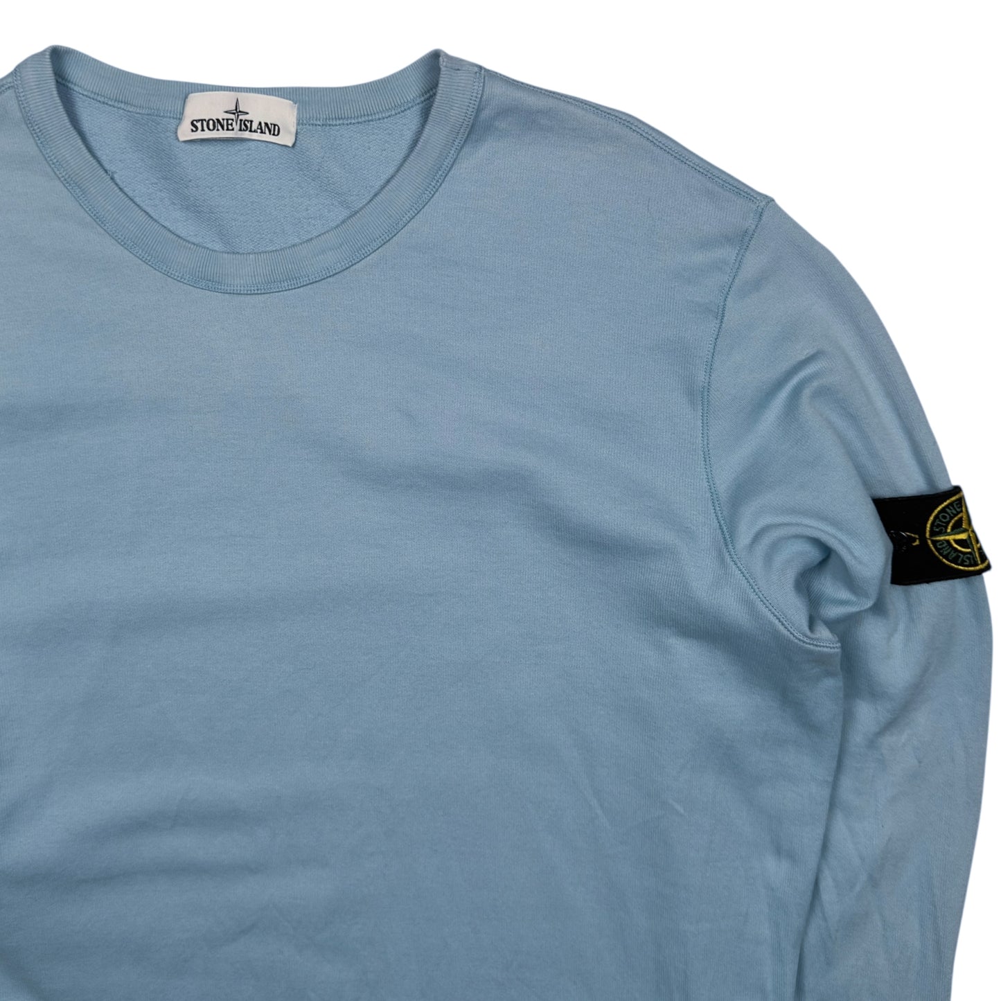 S/S 17 Stone Island Lightweight Cotton Sweater - Baby Blue