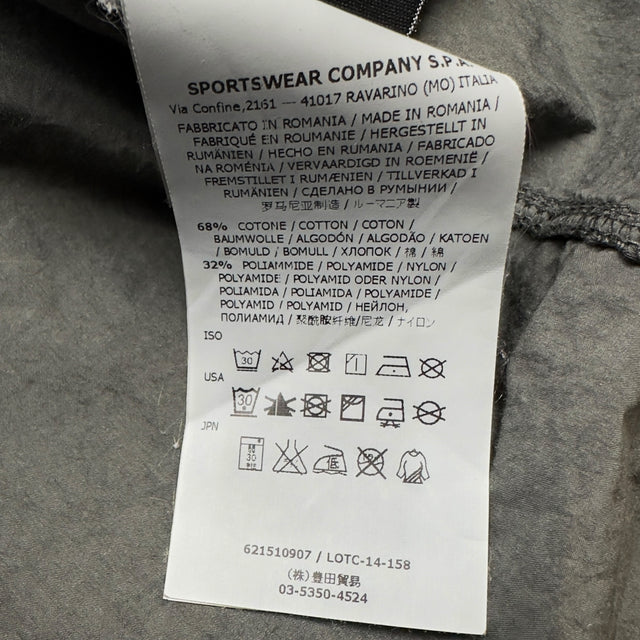 S/S 15 Stone Island Cotton Blend Poplin Multipocket Hooded Overshirt - Grey