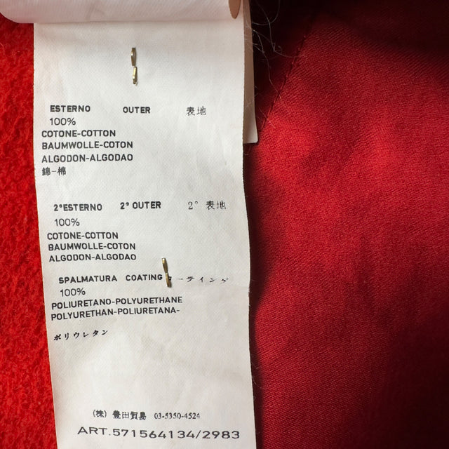 A/W 12 Stone Island Raso Gommato / Hydrophobic Fleece Rubber Patch Jacket