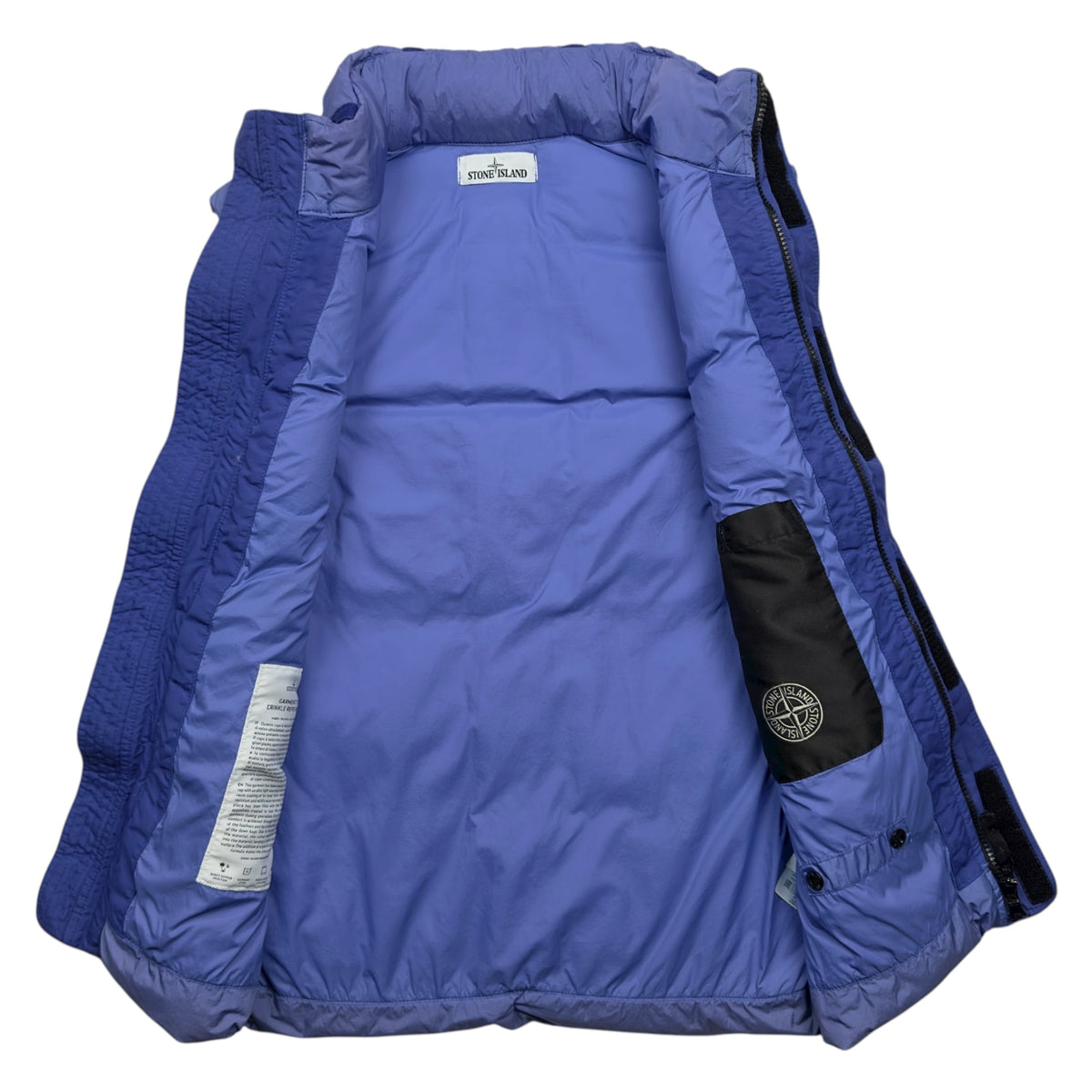 A/W 21 Stone Island Crinkle Reps R NY Down Gilet - Blue