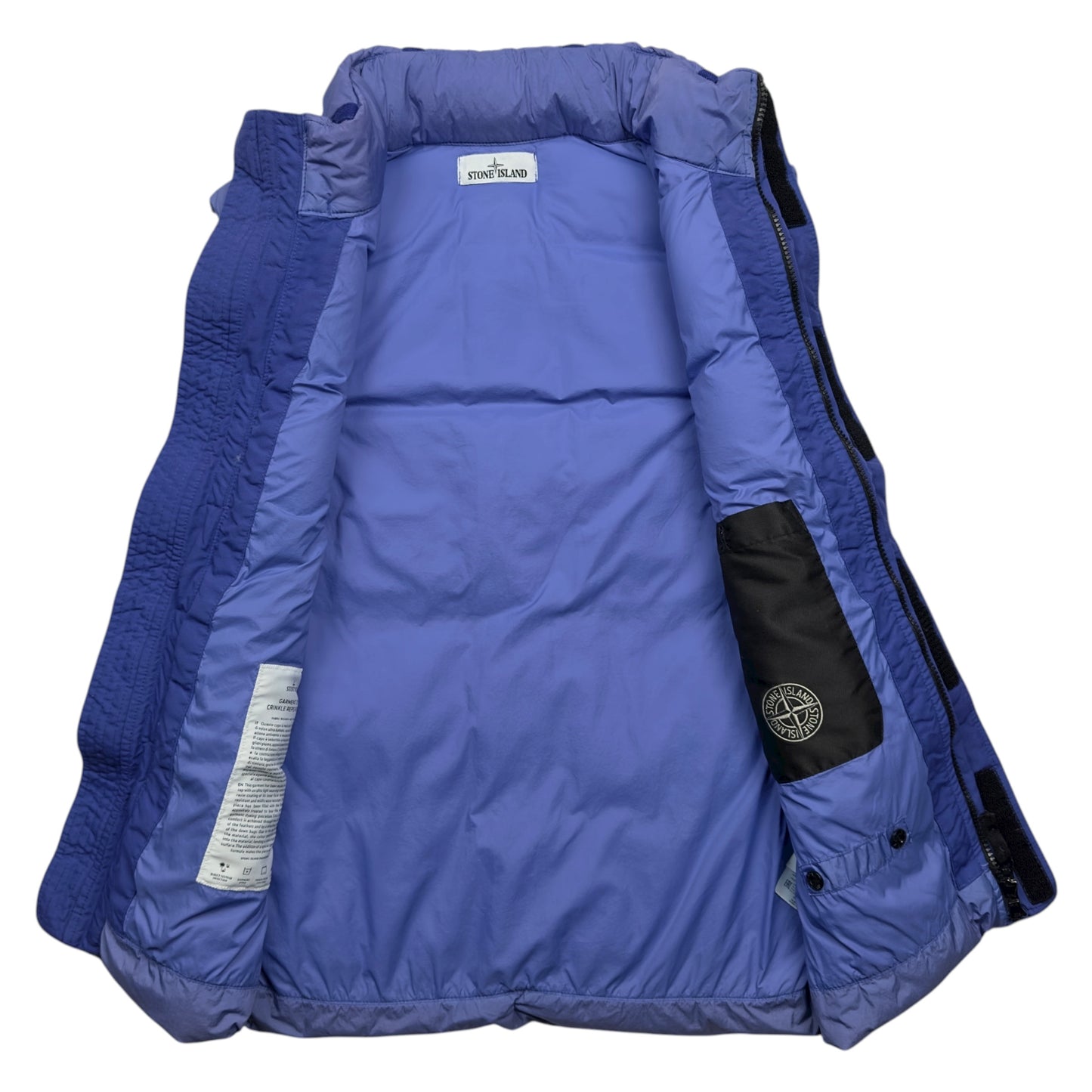 A/W 21 Stone Island Crinkle Reps R NY Down Gilet - Blue