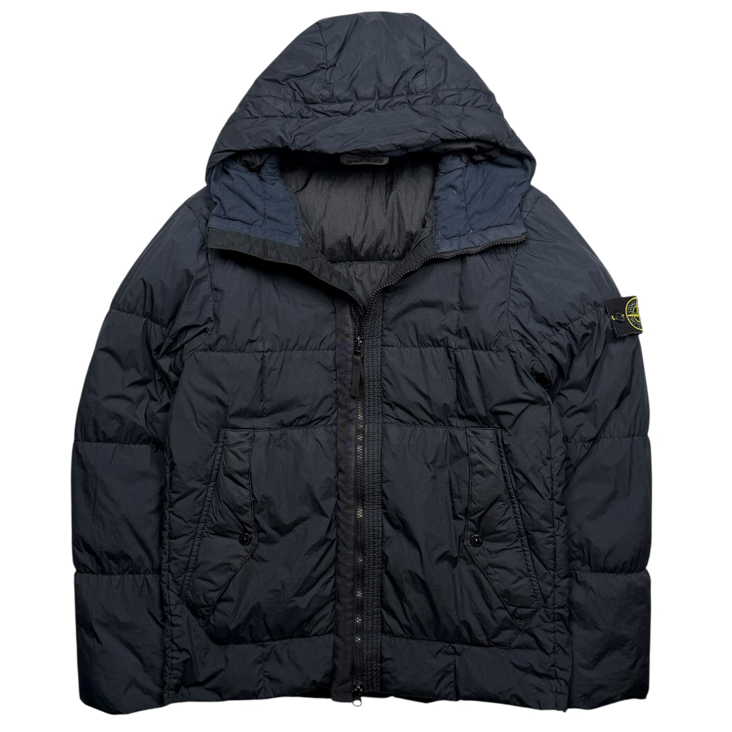 A/W 18 Stone Island Crinkle Reps NY Down Puffer Jacket - Black