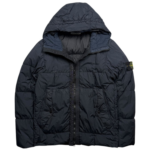 A/W 18 Stone Island Crinkle Reps NY Down Puffer Jacket - Black
