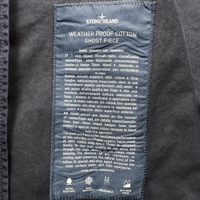 S/S 13 Stone Island Weatherproof Cotton Canvas Ghost Piece Jacket - Navy