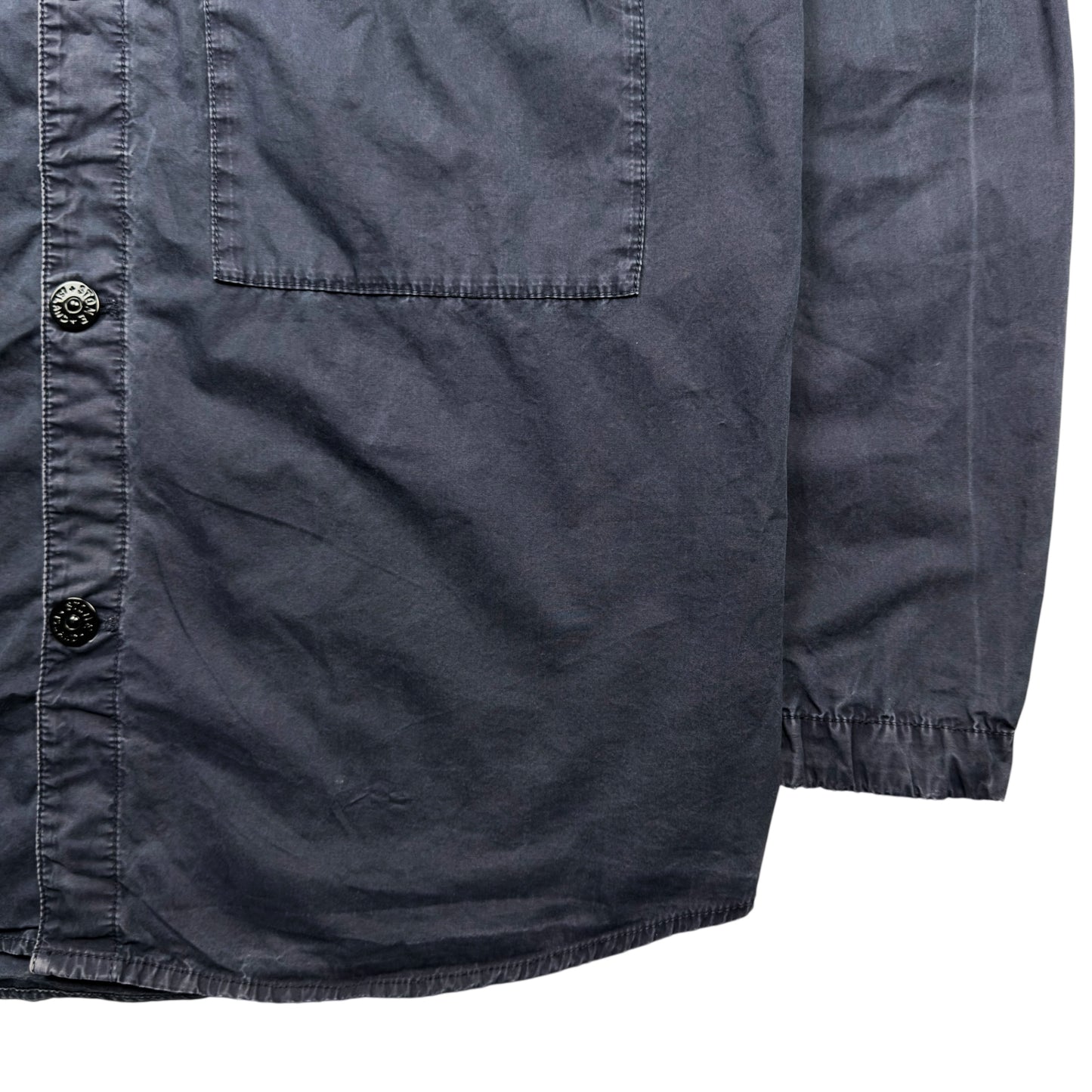 S/S 21 Stone Island Cotton Pocket Overshirt Jacket - Navy