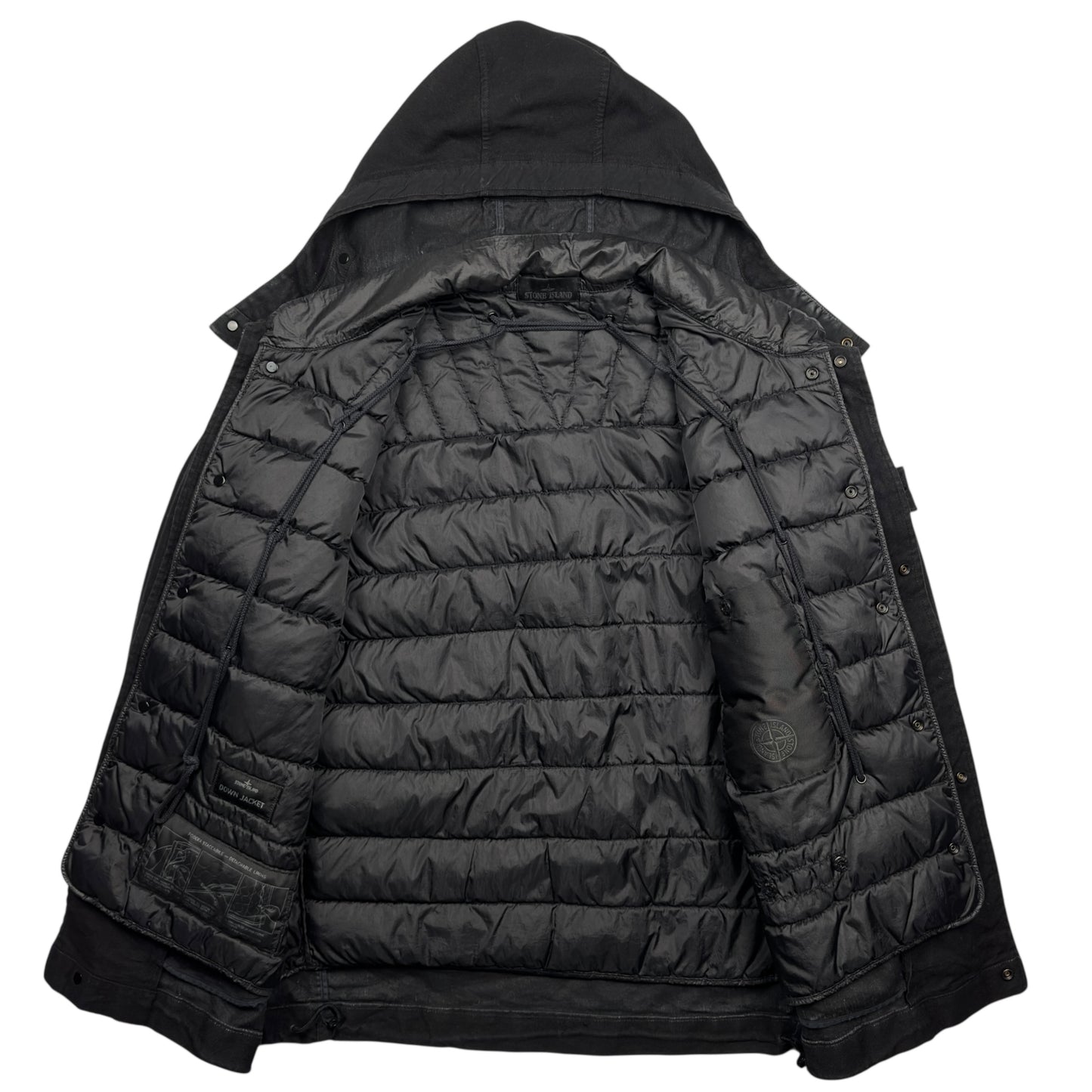 A/W 19 Stone Island Mil Spec Diagonal Wool Ghost Down Jacket