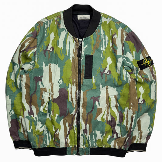 S/S 15 Stone Island Flowing Camo Watro Bomber Jacket